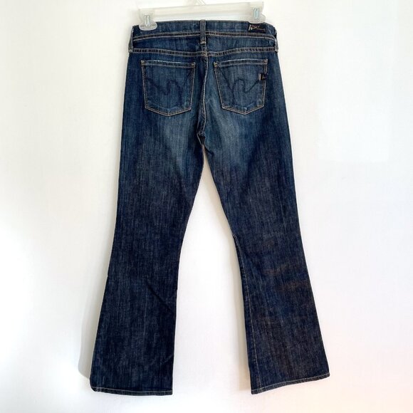CITIZENS OF HUMANITY COH Ingrid Stretch #002 Low Waist Flare Jean Dark Wash 24 - Picture 13 of 16